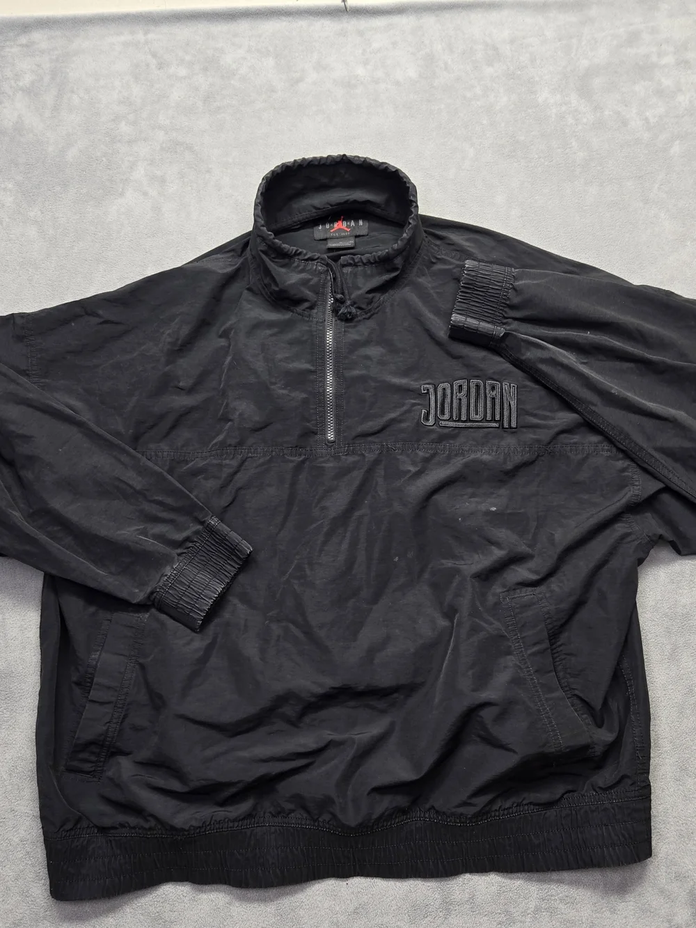 Air Jordan Jumpman Sport DNA Jacket 1/2 Zip Black Men Size XL